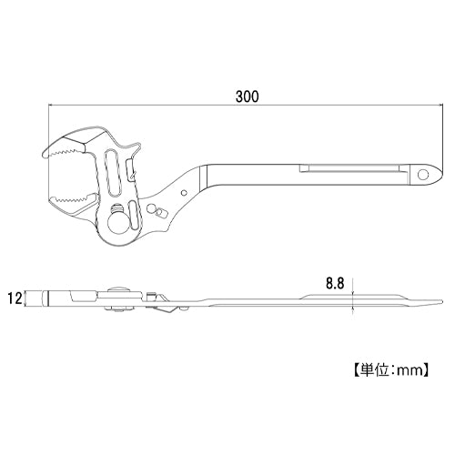 トップ工業（TOP） 300mm 量水器メーター用レンチ MT-1320LK