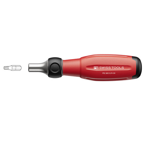 PB SWISS TOOLS 軸1/4"x 30mm ドライバーハンドル(ﾗﾁｪｯﾄ式) PB 38510.R-30