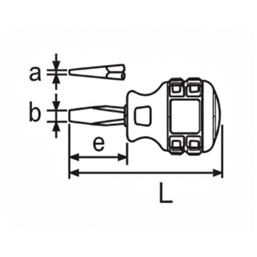 京都機械工具（KTC） 6.3x 25㎜ [-]ドライバー(ｽﾀﾋﾞｰ型) D1MS-6