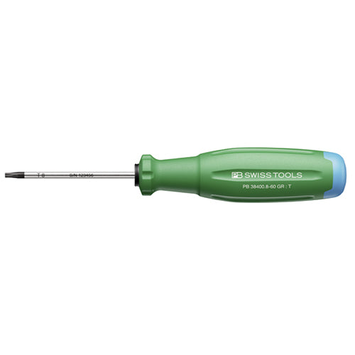 PB SWISS TOOLS T8x 60mm [Torx]ドライバー(緑) PB 38400.8-60 GR