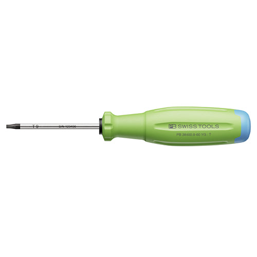 PB SWISS TOOLS T9x 60mm [Torx]ドライバー(黄緑) PB 38400.9-60 YG