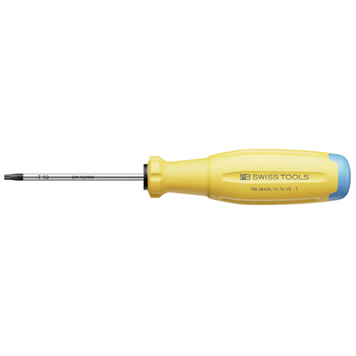 PB SWISS TOOLS T10x 70mm [Torx]ドライバー(黄) PB 38400.10-70 YE
