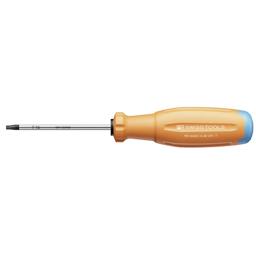 PB SWISS TOOLS T15x 80mm [Torx]ドライバー(橙) PB 38400.15-80 OR