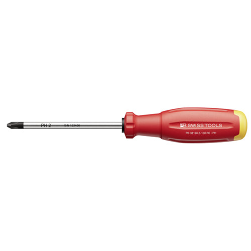 PB SWISS TOOLS #2 x100mm [+]ドライバー(赤) PB 38190.2-100 RE