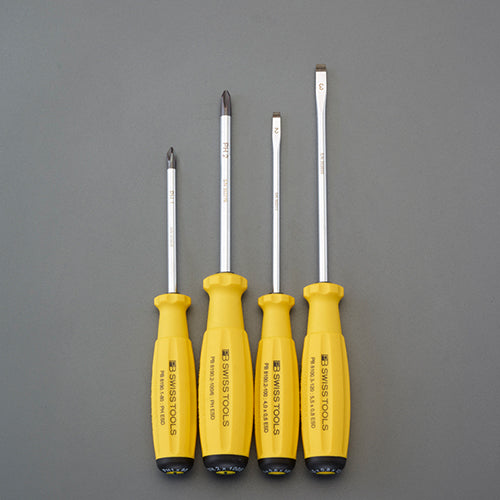 PB SWISS TOOLS 4本組[+-] ドライバーセット(ESD) ※ESCOオリジナルセット品
