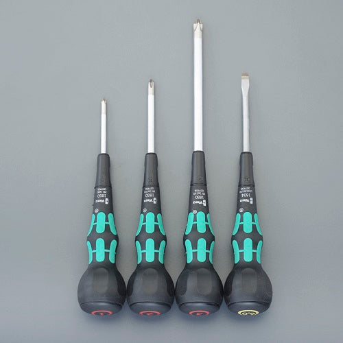 Wera ４本組 [+ -] ﾎﾞｰﾙｸﾞﾘｯﾌﾟﾄﾞﾗｲﾊﾞｰｾｯﾄ ESCOオリジナルセット品