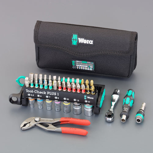 WERA プライヤー付ビット＆ソケットセット 049070