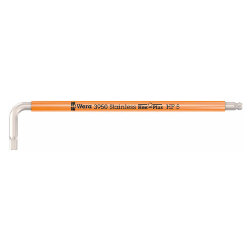 Wera 5.0x154mm [HEX]キーレンチ(ｽﾃﾝﾚｽ/ﾎｰﾙﾄﾞ付) 022695