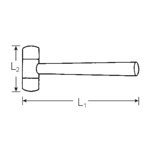 STAHLWILLE（スタビレー） 648g/φ40x340mm アルミハンマー 10958