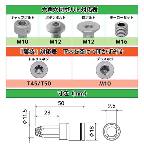 エンジニア 3-10mm/16個組 エキストラクターセット DXZ-22