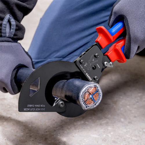 KNIPEX（ｸﾆﾍﾟｯｸｽ） φ45mm/315mm ケーブルカッター(ﾗﾁｪｯﾄ式) 95 32 315 A