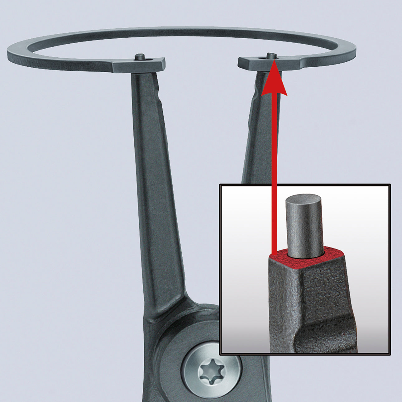 KNIPEX（ｸﾆﾍﾟｯｸｽ） 40-100mm 軸用精密スナップリングﾌﾟﾗｲﾔｰ 4911A3