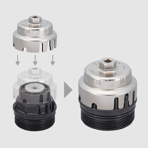 京都機械工具（KTC） 71.0mm ｶｯﾌﾟ型ｵｲﾙﾌｨﾙﾀｰﾚﾝﾁ(ろ紙交換型) AVSA-R64A2