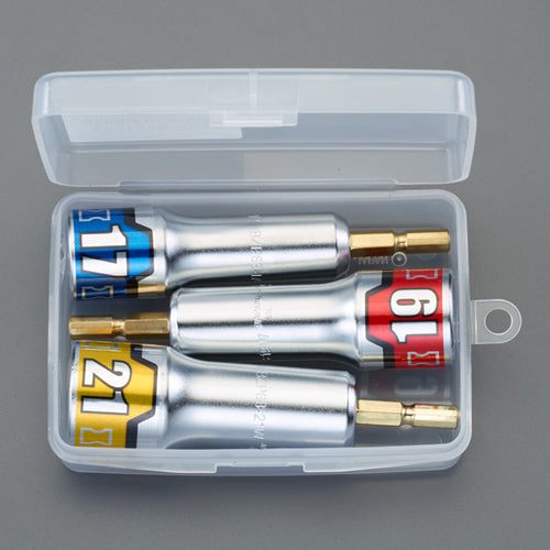 京都機械工具（KTC） 3本組/17-21mm 電ドルソケットセット ※エスコオリジナルセット品