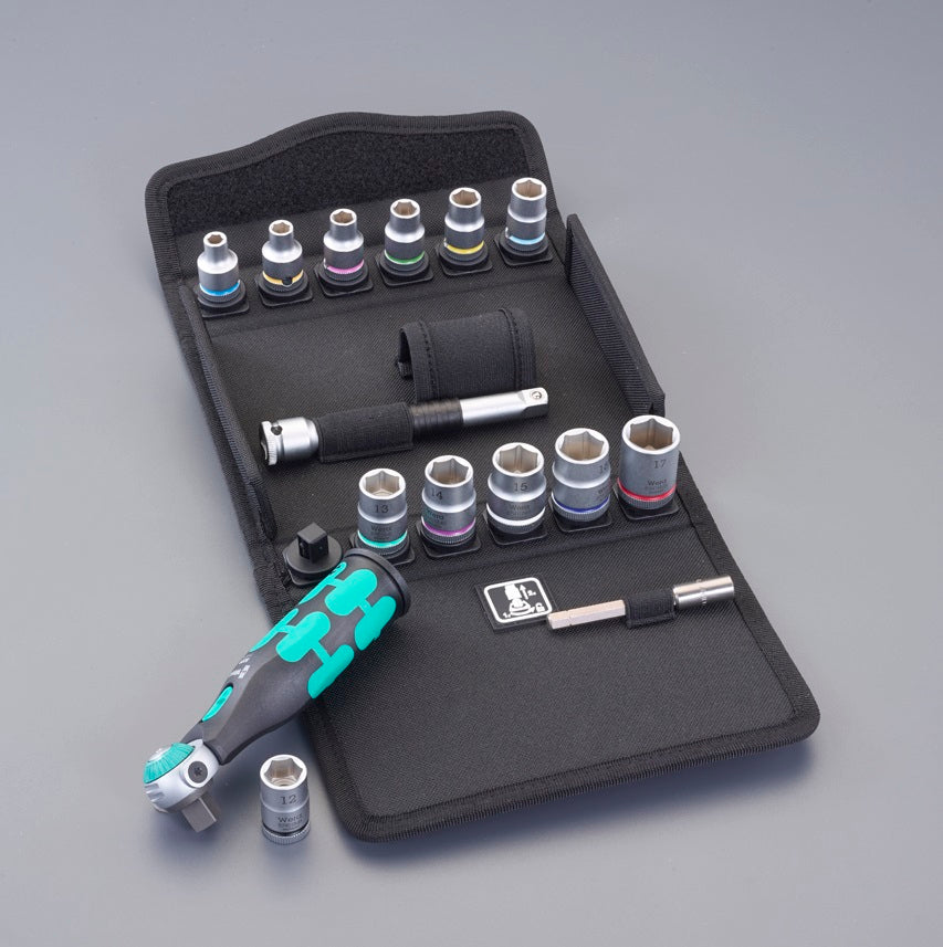 Wera 3/8"DR ソケットレンチセット(ZYKLOP) 004284