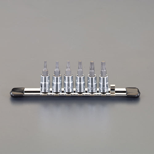 SIGNET(シグネット) 1/4"DR/6個組 ﾍｸｽﾛｰﾌﾞﾋﾞｯﾄｿｹｯﾄｾｯﾄ ※ESCOオリジナルセット品