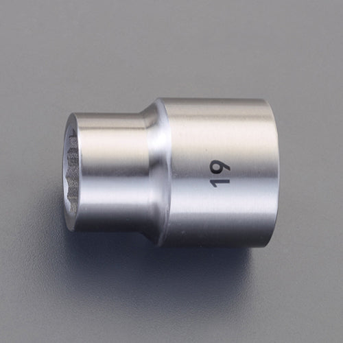 ESCO（エスコ） 3/4"DR/19mm ソケット(ｽﾃﾝﾚｽ製) EA618SA-219