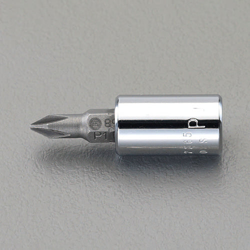 ESCO（エスコ） 1/4"DR/#1x41mm [+]ビットソケット EA618VG-11A