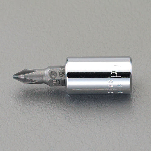 ESCO（エスコ） 1/4"DR/#2x41mm [+]ビットソケット EA618VG-12A
