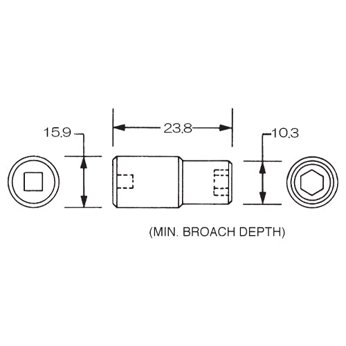 ESCO(エスコ) 3/8"DRx 1/4" ソケット EA618WC-101A