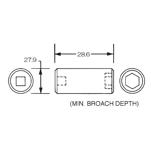 ESCO（エスコ） 3/8"DRx13/16"ソケット EA618WC-110A