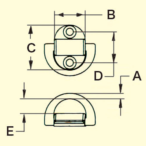 ESCO（エスコ） 21x20.8mm ウォール金具(ｽﾃﾝﾚｽ製/10個) EA638BT-31B
