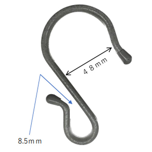 ESCO（エスコ） 48.6mm 単管ﾊﾟｲﾌﾟﾌｯｸ(ﾈｯﾄ用/被覆/5個) EA638DS-48