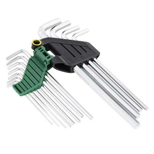 SATA 1/16"ｰ3/8" 12本組[Hexagon]キーレンチ 09104