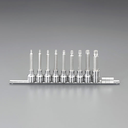 SATA 1/2"DR/T20-T60/100mm [TORX]ﾋﾞｯﾄｿｹｯﾄｾｯﾄ ※ESCOオリジナルセット品