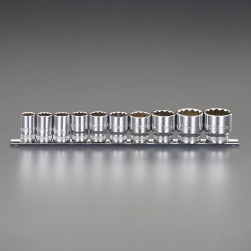 SATA 1/2"DR/16-24mm [10個組]ｿｹｯﾄｾｯﾄ(12角) ※ESCOオリジナルセット品