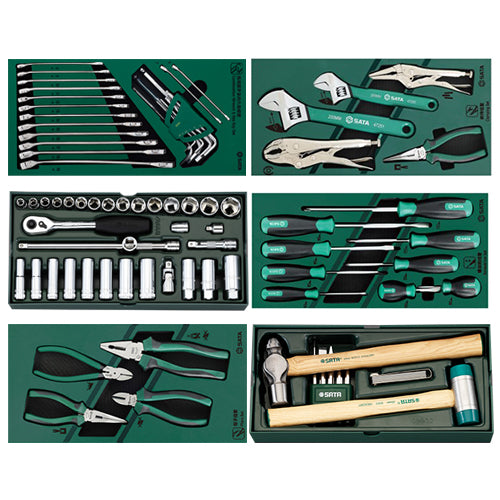 SATA [73個組]ツールワゴン付工具セット ※ESCOオリジナルセット品