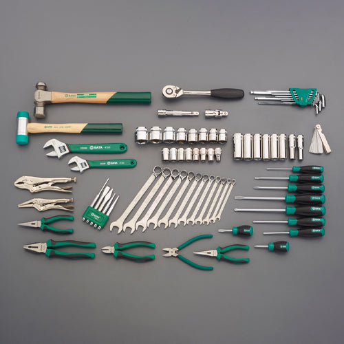 SATA [79個組]ツールワゴン付工具セット(ﾄﾚｰ入) ※ESCOオリジナルセット品