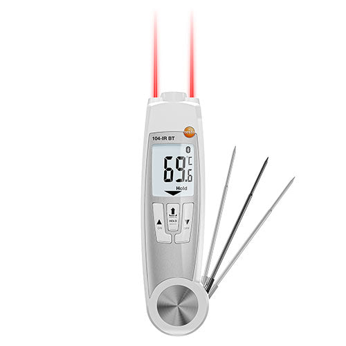 テストー（testo） -50/ +250ﾟC 放射温度計(折りたたみ式) 0563104660（testo104-IR BT）