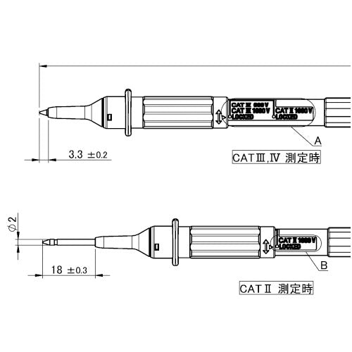日置電機（HIOKI） 1147mm テストリード棒 L9300