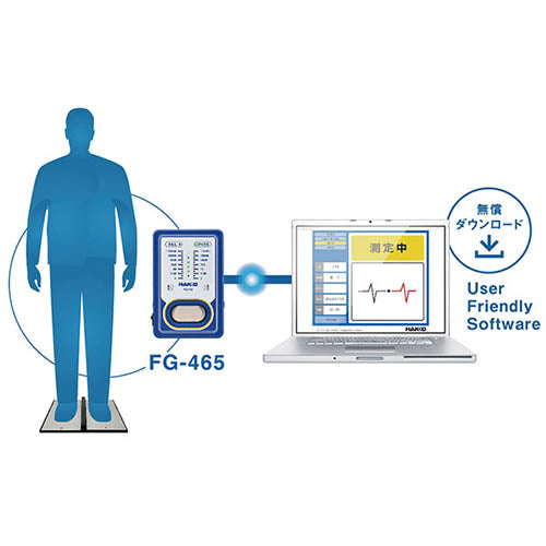 白光(HAKKO) 帯電防止テスター(靴用) FG465-81