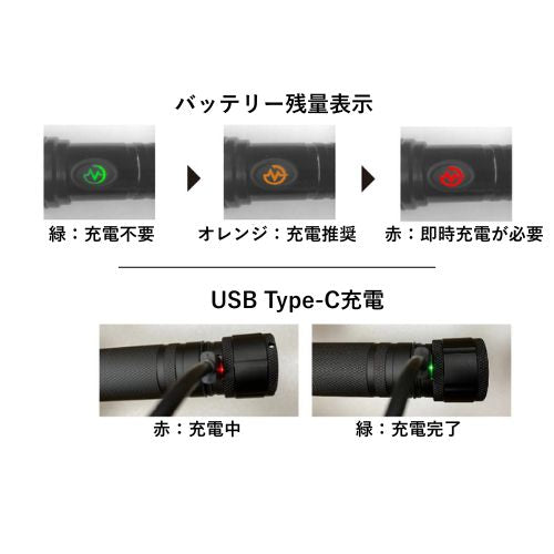 ESCO（エスコ） [充電式] フラッシュライト/LED(ﾎﾙｽﾀｰ付) EA758RY-4S