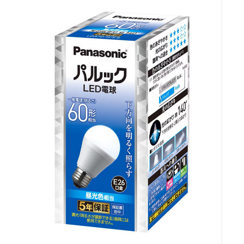パナソニック（Panasonic） 60形相当/ 7.0W/E26 電球/ＬＥＤ(昼光色) LDA7DHS6