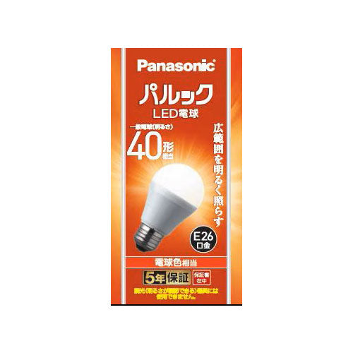 パナソニック（Panasonic） 40形相当/4.4W/E26 電球/ＬＥＤ(電球色) LDA4LGK4