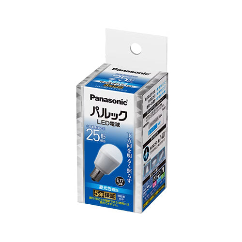 パナソニック（Panasonic） AC100V/2.9W/E17 電球/ＬＥＤ(昼光色) LDA3DHE17S2