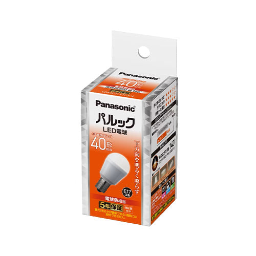 パナソニック（Panasonic） AC100V/4.3W/E17 電球/ＬＥＤ(電球色) LDA4LHE17S4