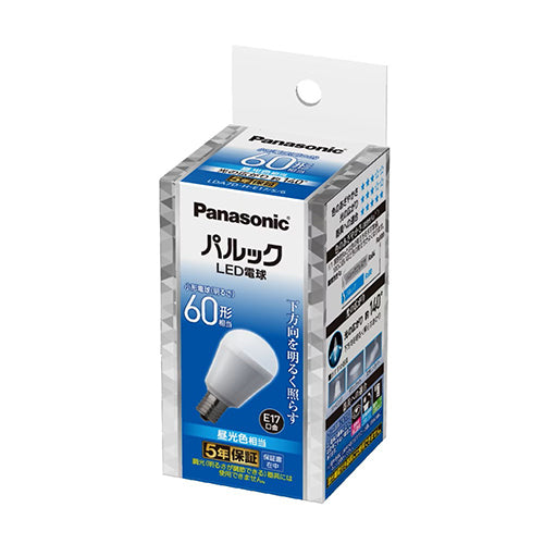 パナソニック（Panasonic） AC100V/6.9W/E17 電球/ＬＥＤ(昼光色) LDA7DHE17S6