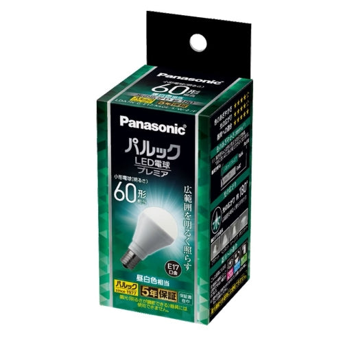 パナソニック（Panasonic） 60形/6.7W/E17 電球/ＬＥＤ(昼白色) LDA7NGE17K60ESW2F