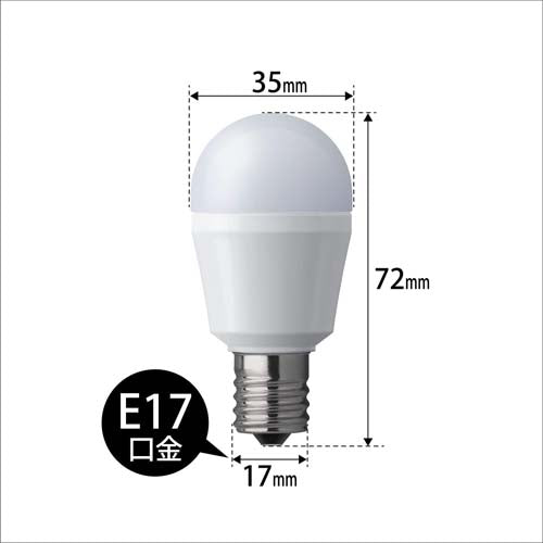 パナソニック（Panasonic） 40形/4.3W/E17 電球/ＬＥＤ(温白色) LDA4WWGE17SK4