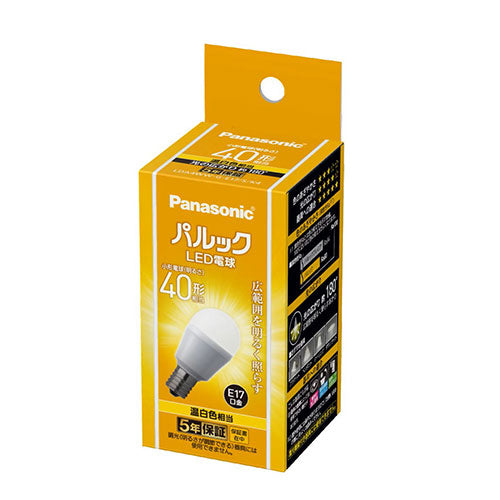 パナソニック（Panasonic） 40形/4.3W/E17 電球/ＬＥＤ(温白色) LDA4WWGE17SK4