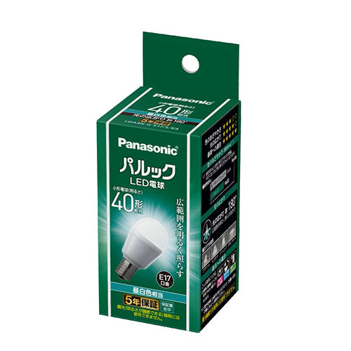 パナソニック（Panasonic） 40形/4.0W/E17 電球/ＬＥＤ(昼白色) LDA4NGE17SK4