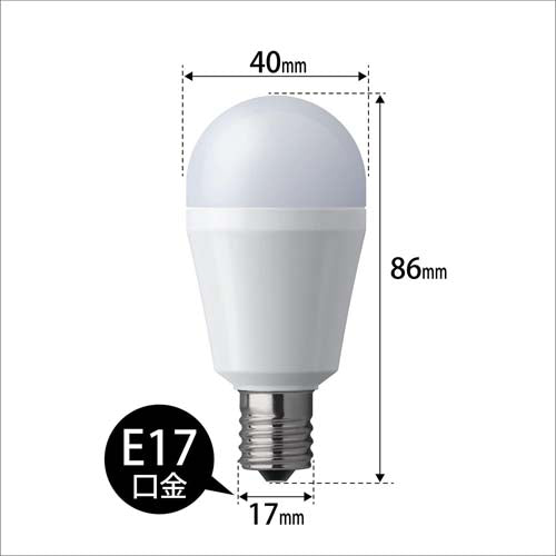 パナソニック（Panasonic） 60形/6.9W/E17 電球/ＬＥＤ(昼光色) LDA7DGE17SK6