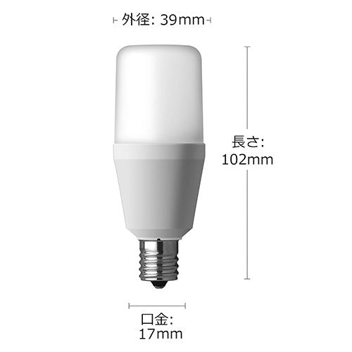 パナソニック（Panasonic） 60形/6.2W/E17 電球/ＬＥＤ(T形･昼白色) LDT6NGE17ST6