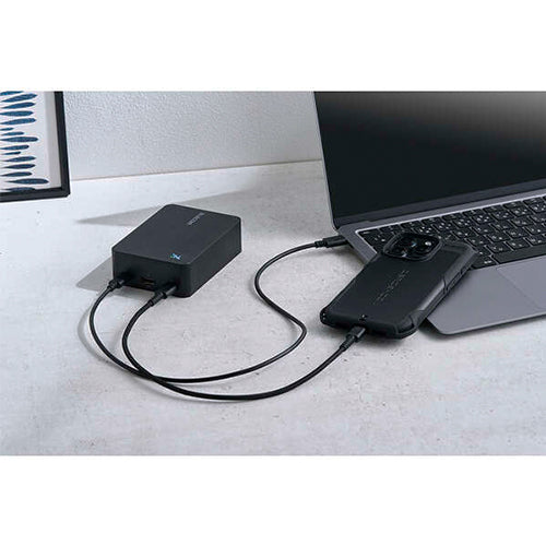 エレコム 20400mAh ﾓﾊﾞｲﾙﾊﾞｯﾃﾘ-(超高速充電) DE-C72L-20000BK