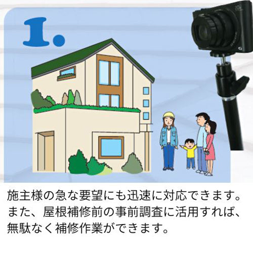 ESCO(エスコ) 1.85-10.0m 高所点検カメラ用ロッド EA759ER-25
