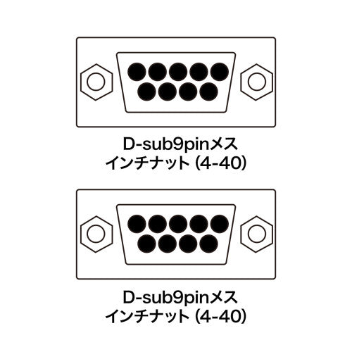 サンワサプライ株式会社 ジェンダーチェンジャー(D-sub9pinﾒｽ) AD9S-FFK